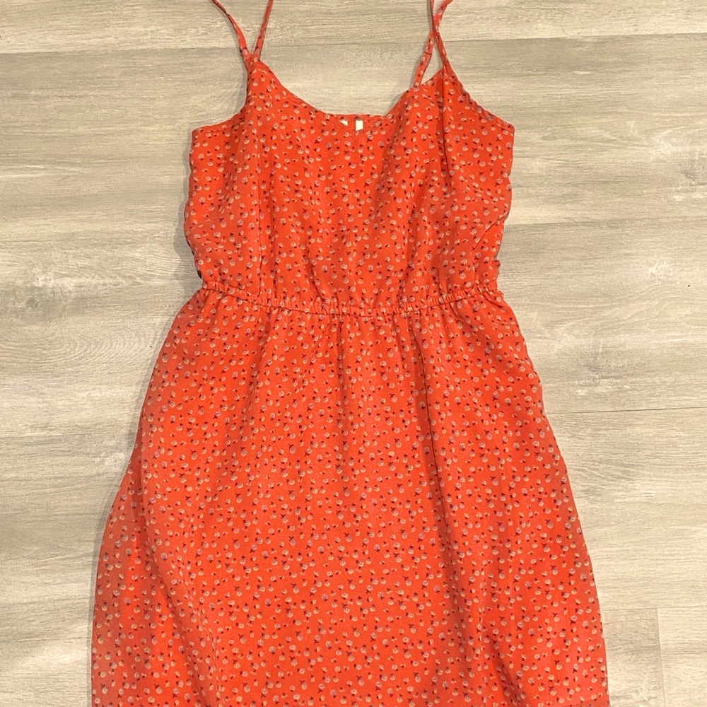 Salmon Pink Floral dress